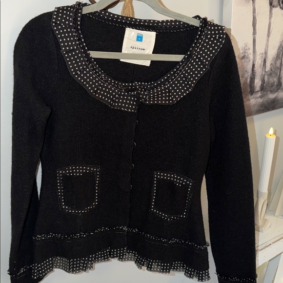 ⭐️Sparrow by Anthropologie Au Fait Merino Wool Snap Front Cardigan⭐️ - Picture 3 of 6